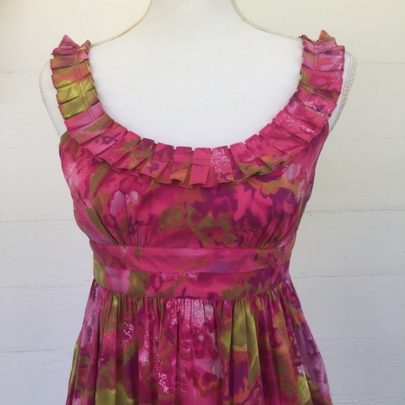 Maggy London Pretty In Pink Pocket Dress O-16 - Picture 6 of 7